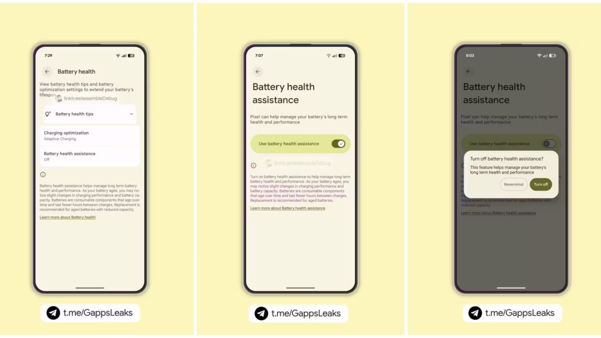 Google добавит защиту аккумулятора на старые смартфоны Pixel 3 pixel 9 battery health assistant