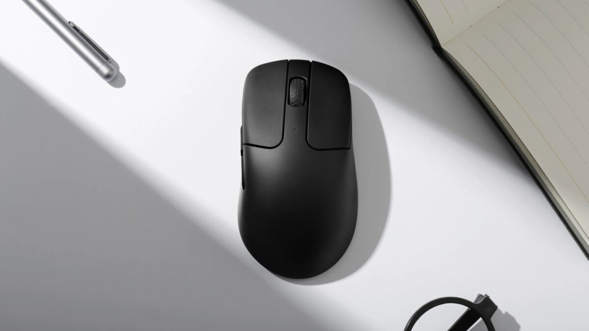 Черная игровая мышь Keychron M2 или M3 мини с колёсиком сверху
