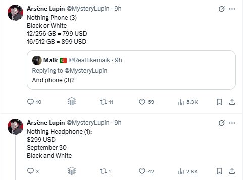 Nothing готовится выпустить флагманский Phone (3) и наушники Headphone (1) 3 screenshot 2025 06 03 052309