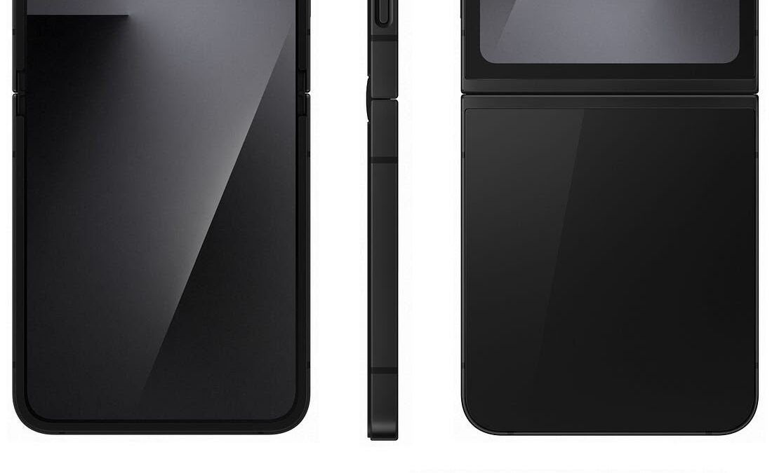 Общий вид раскладного смартфона Samsung Galaxy Z Flip 7 со всех сторон