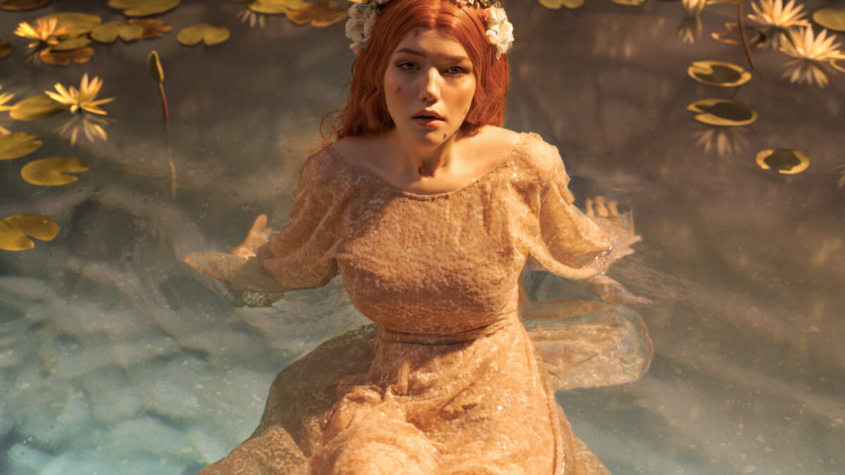 1437107 women model cosplay lada lyumos water wet long