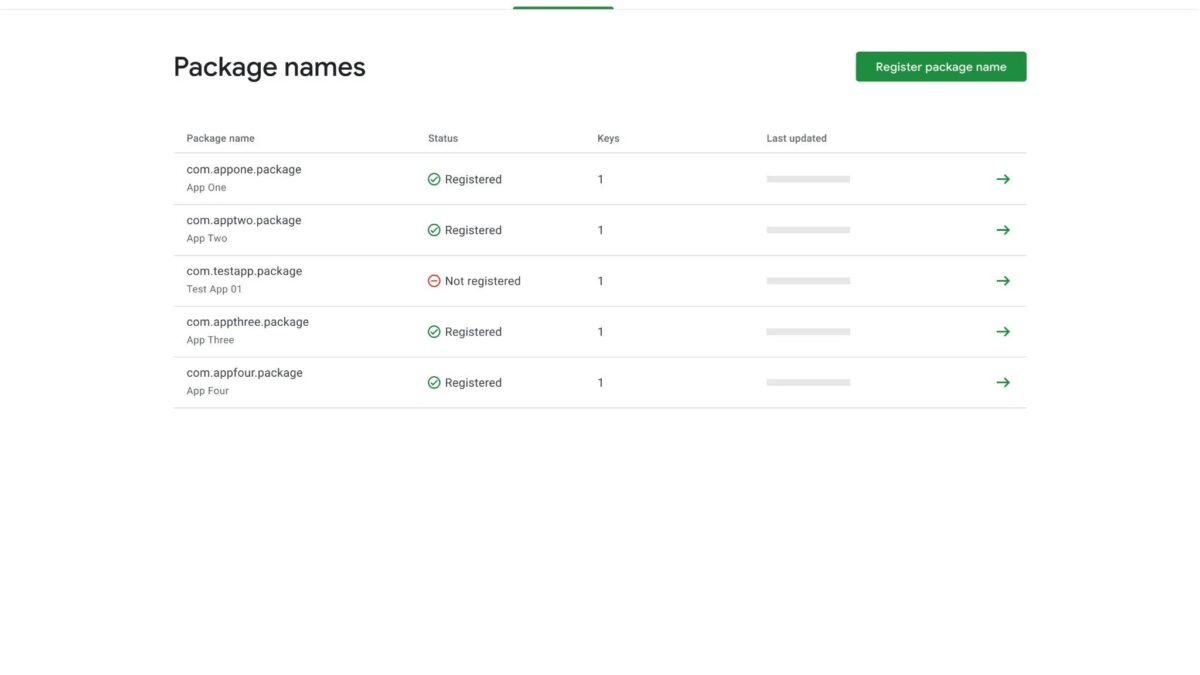 android developer console