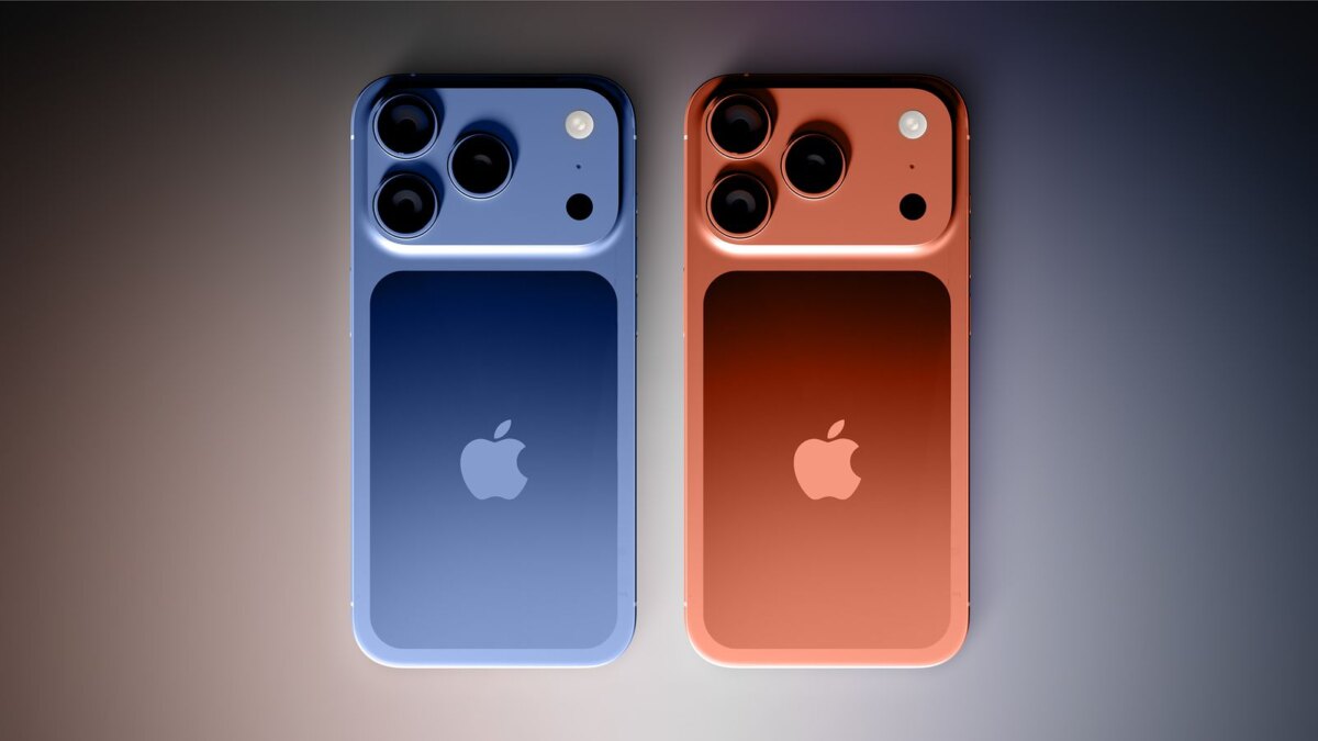 iphone 17 pro dark blue and orange