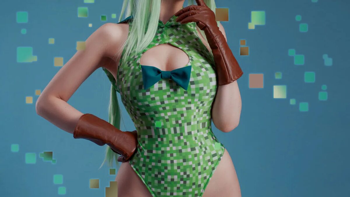 mozhesh slomat moj dom. kosplej goryachej fem versii kripera iz minecraft 6 1