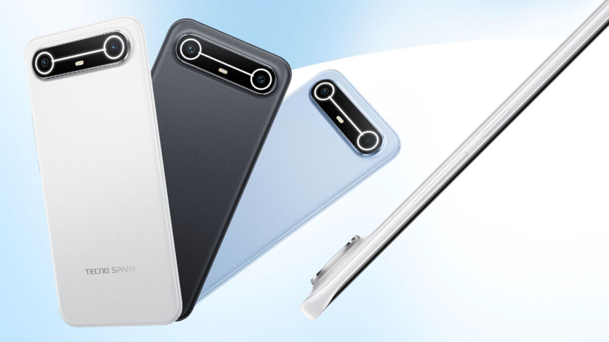 Tecno Spark Slim и Pova Slim — цветовые варианты смартфонов, вид сзади