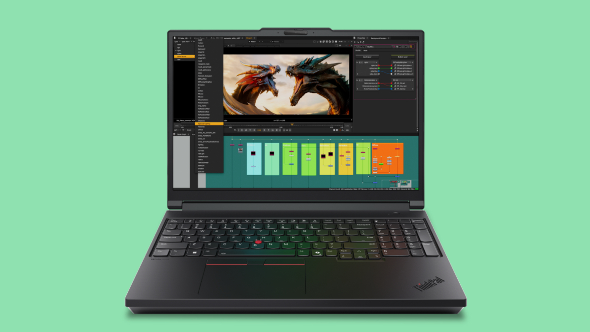 Ноутбук Lenovo ThinkPad P16 Gen 3 с открытым экраном