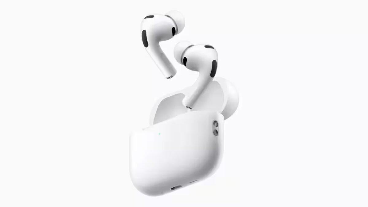 Беспроводные наушники AirPods Pro 3 в кейсе сверху