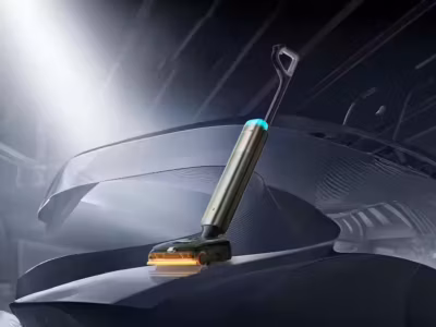 Пылесос Dreame T60 Ultra сбоку с подсветкой