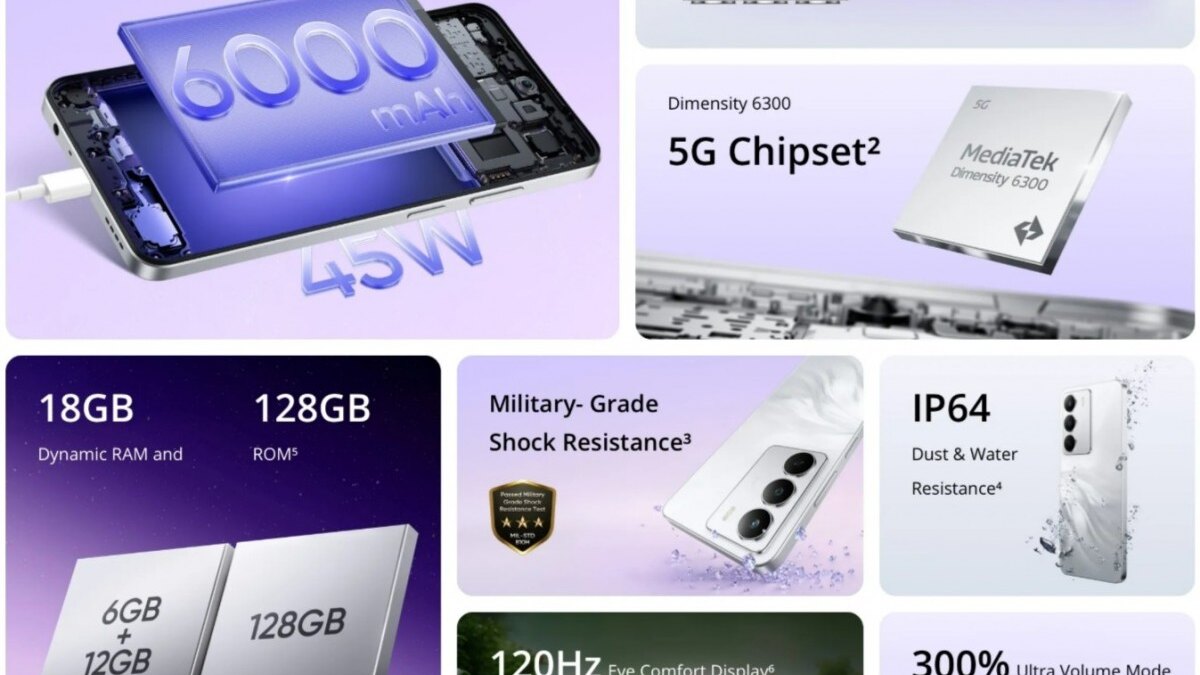 Realme P3 Lite: утечка характеристик 3 Realme P3 Lite