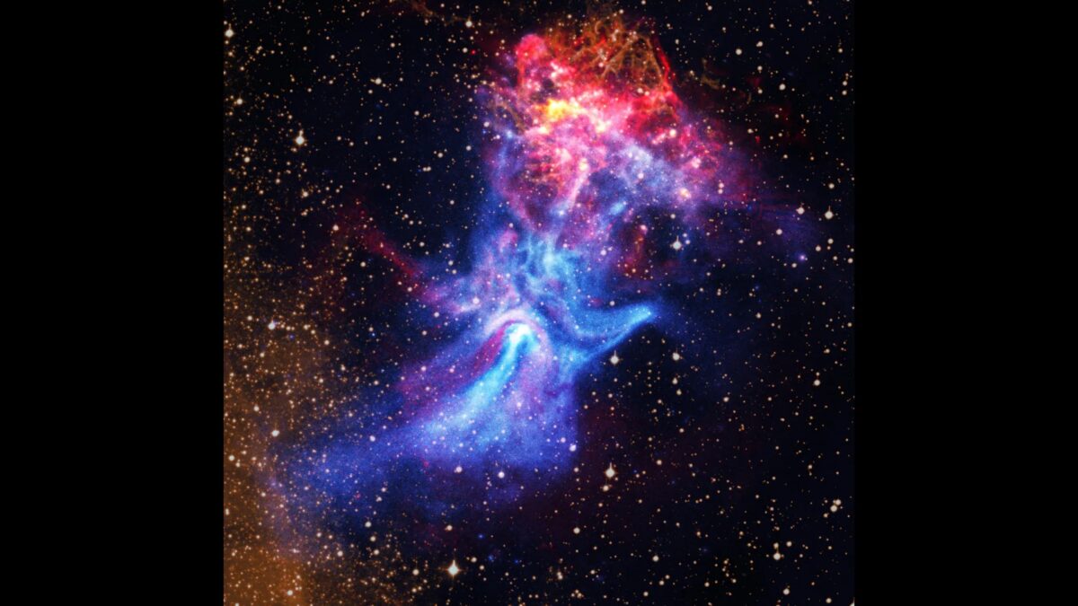 hand shaped nebula