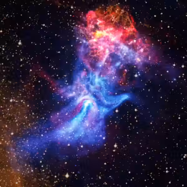 hand shaped nebula