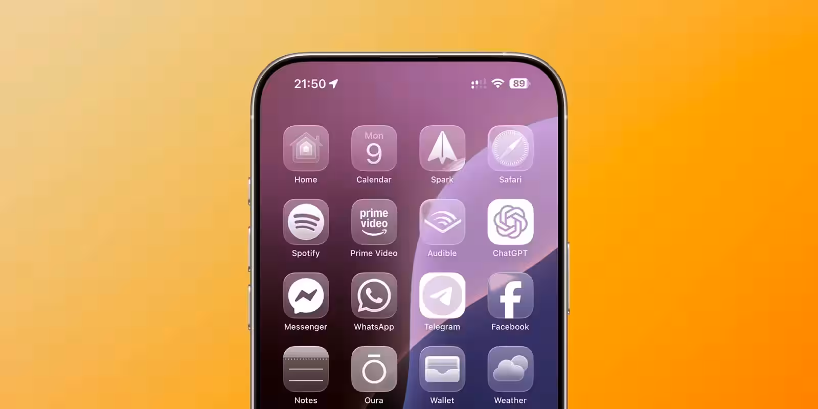 Как в iOS 26 сделать полностью прозрачные иконки на iPhone 3 heres a closer look at the liquid glass design in ios 26 on the iphone.jpg