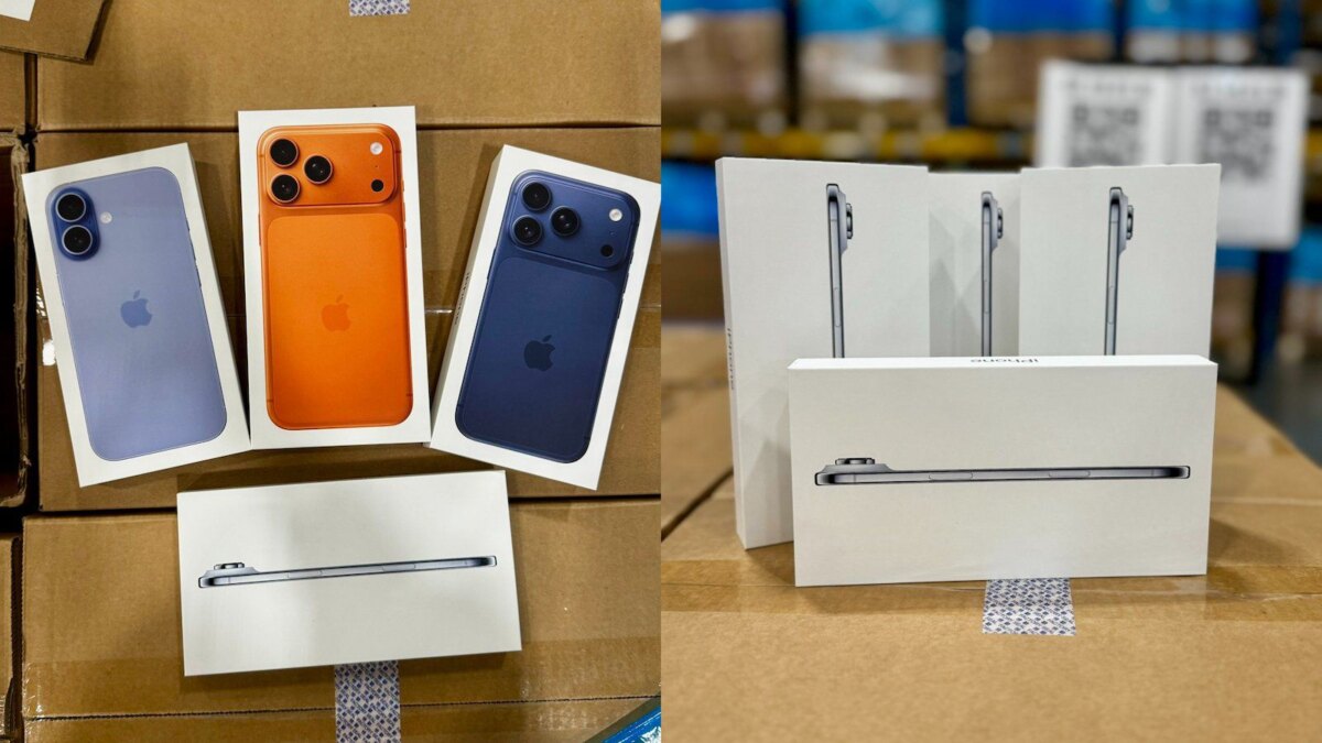 Коробки iPhone 17 впервые показали на реальных фото 3 iphone 17 pro air boxes