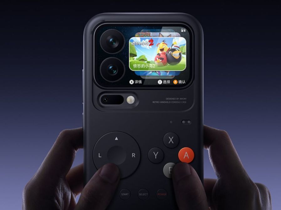 Задняя панель смартфона с чехлом Xiaomi Retro Handheld Console Case с тачскрином и кнопками