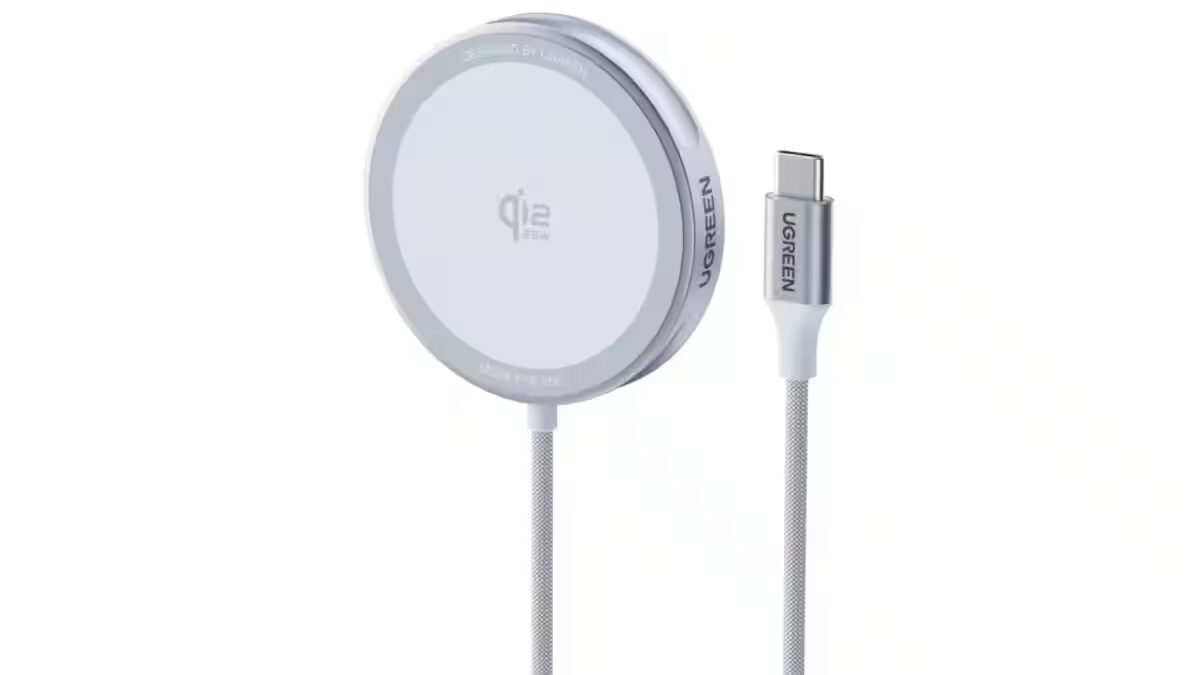 Беспроводное зарядное устройство Ugreen MagFlow Qi2 для Pixel 10 и iPhone 17 с кабелем USB-C