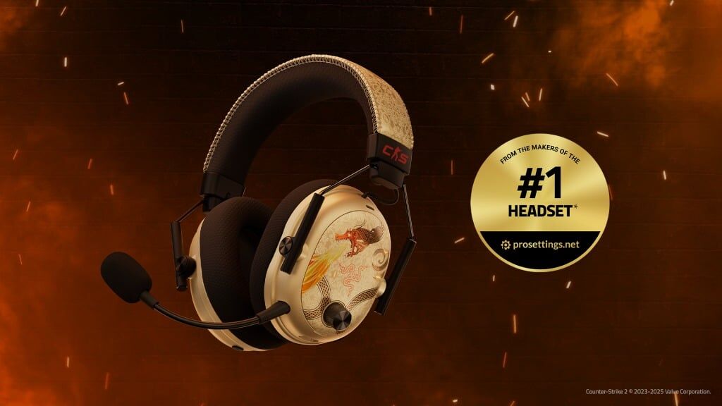 Игровая гарнитура Razer Counter-Strike 2 Dragon Lore с ушным чехлом и микрофоном