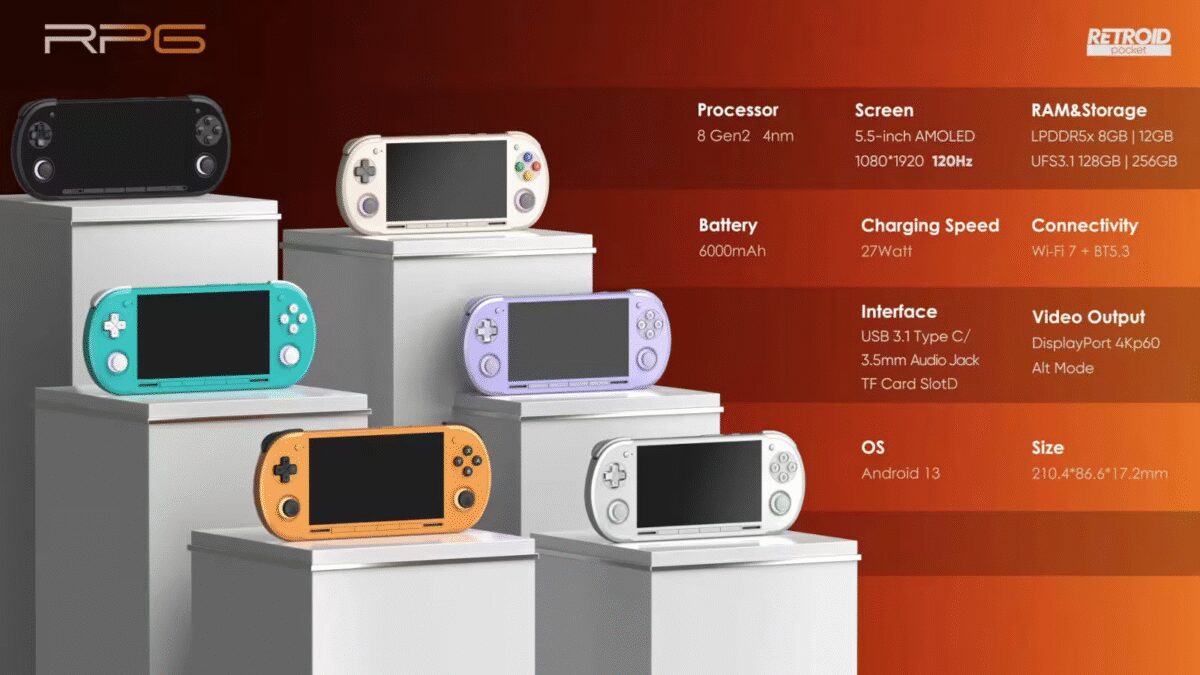 Retroid представил игровые консоли Pocket 6 и Pocket G2 для ретроигр 6 95766bb5cd44e7ebc71420011913cef36f678f45beeac87019db4507a2f05332