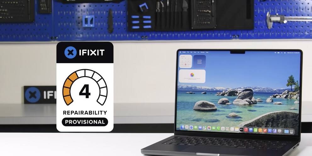 Эксперты iFixit раскритиковали MacBook Pro на M5 в оценке ремонтопригодности 3 992x496