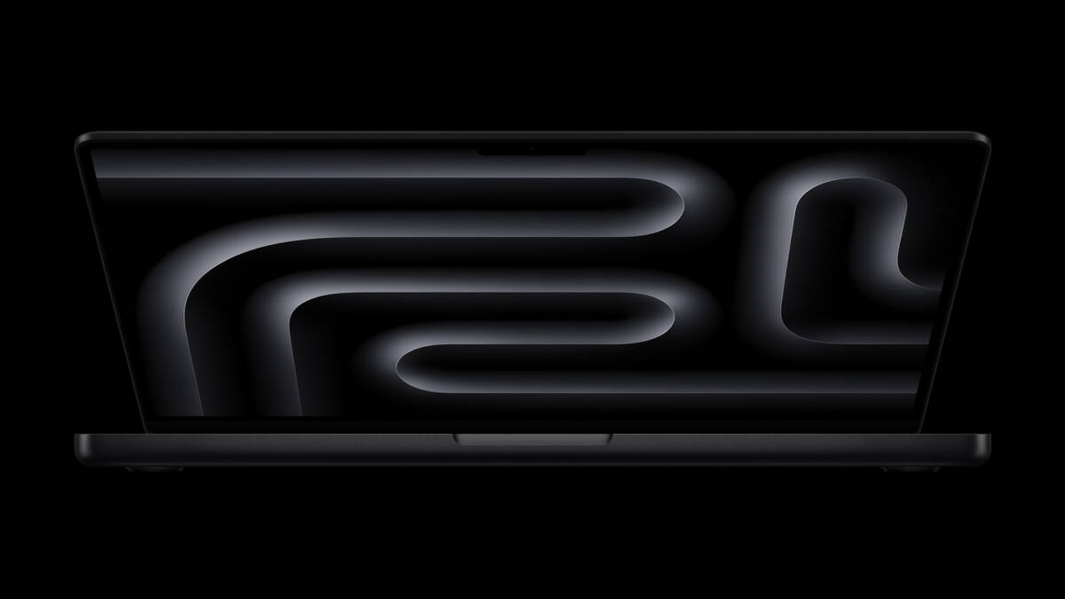 apple macbook pro 14 in front