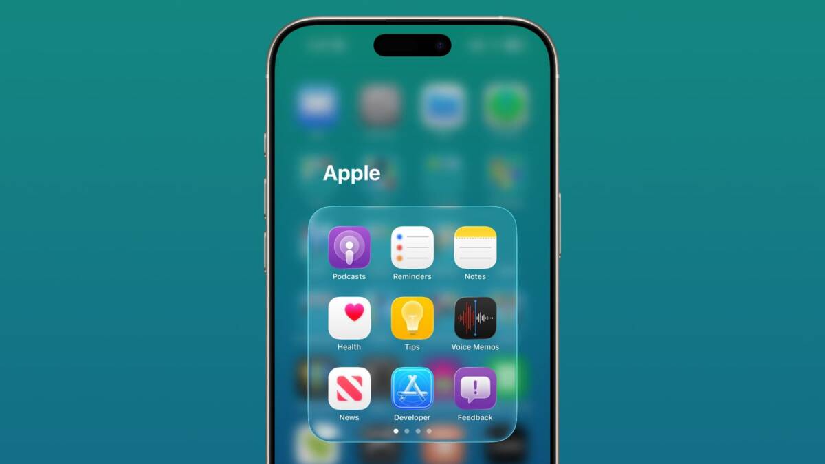 ios 26 1 folder alignment