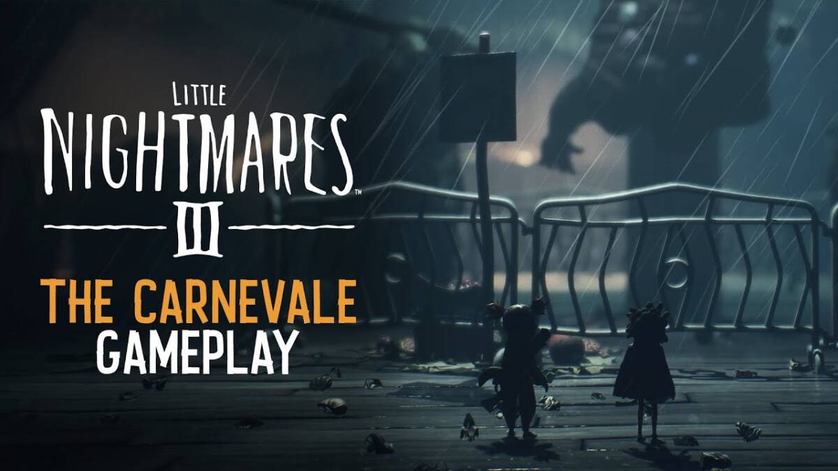 Трейлер Little Nightmares III: дождливая улица, темный силуэт ребенка и персонаж в маске