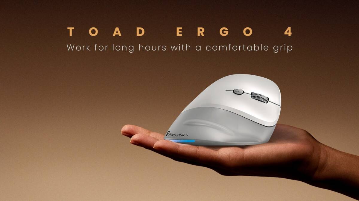 Portronics представила вертикальную эргономичную мышь Toad Ergo 4 за $10 2 Portronics