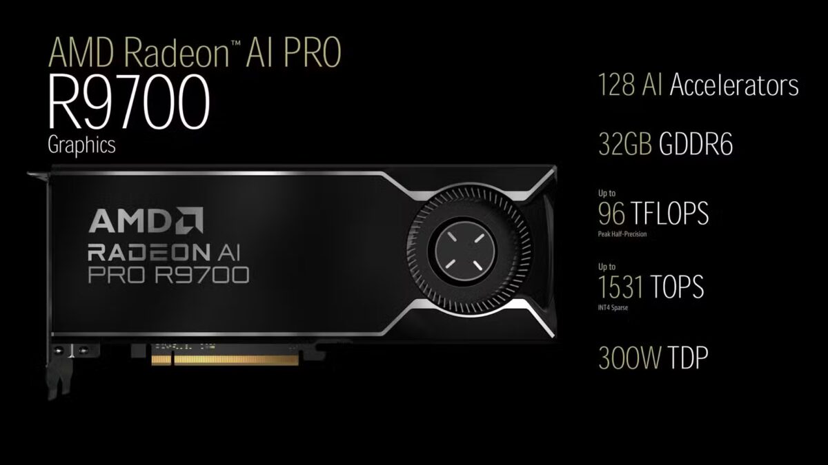 AMD показала видеокарту Radeon AI PRO R9700 - мощная альтернатива Nvidia для домашних ИИ-систем 4 AMD Radeon AI PRO R9700