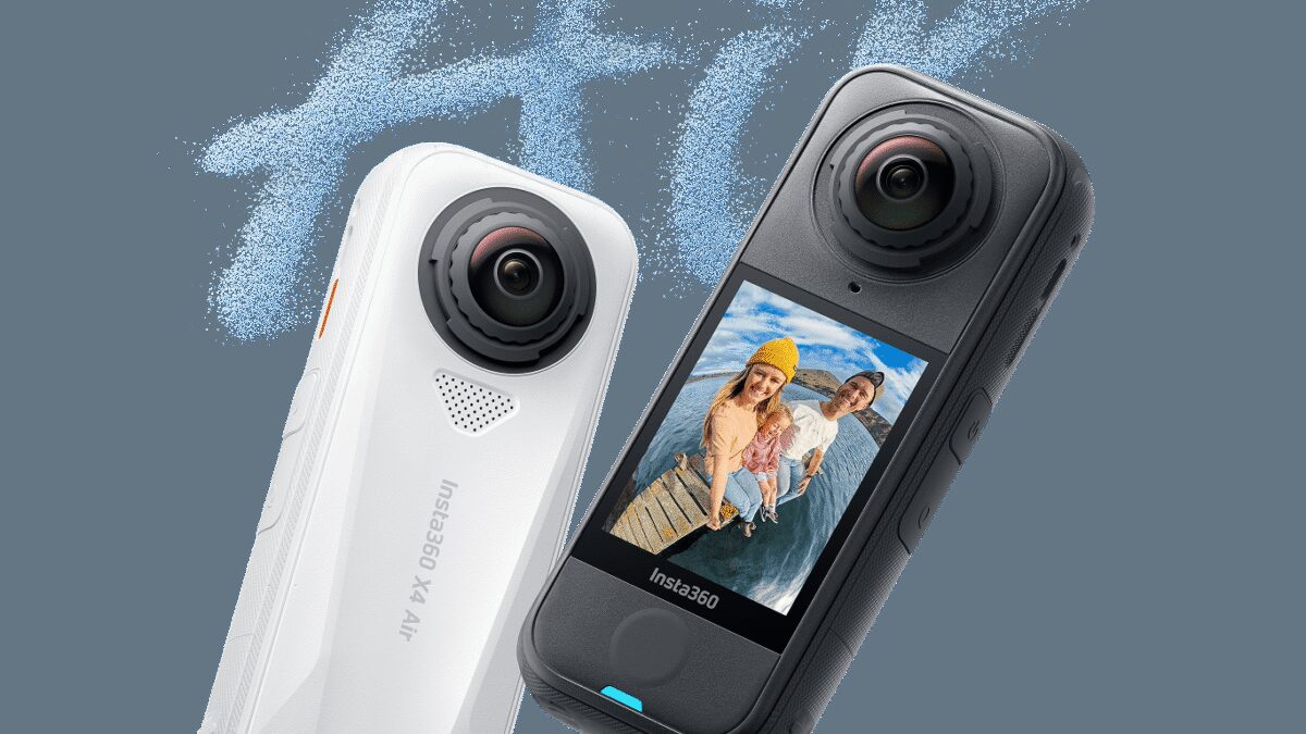 Перспективный обзор Insta360 X4 Air с двумя камерами