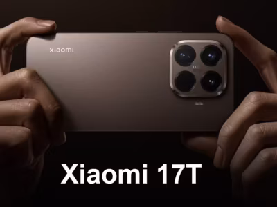 Смартфон Xiaomi 17T с тройной камерой на задней панели, вид сзади