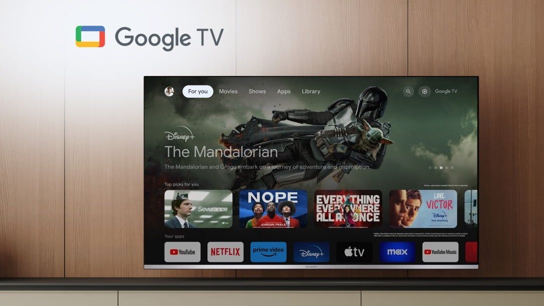 Умный телевизор Sharp Aquos MiniLED JP7000 с фирменным интерфейсом Google TV