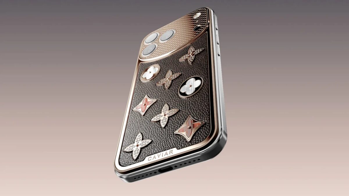 Роскошный iPhone 17 Pro с украшениями из золота и бриллиантов коллекция Secret Love 2025 от Caviar