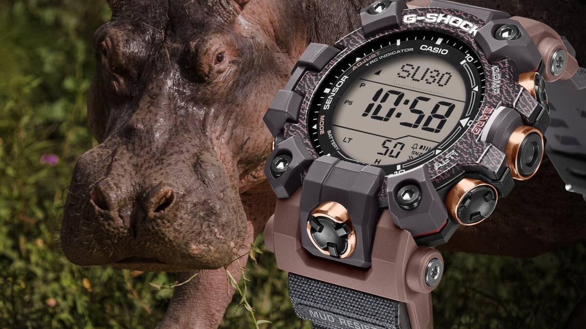 Casio представила лимитированные часы G-Shock Mudman GW-9502KJ-8, вдохновлённые бегемотом 3 gw 9502kj 8 feature 1