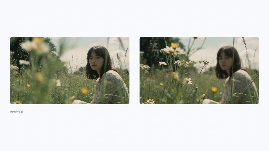 Женщина в футуристическом костюме на сцене с песком