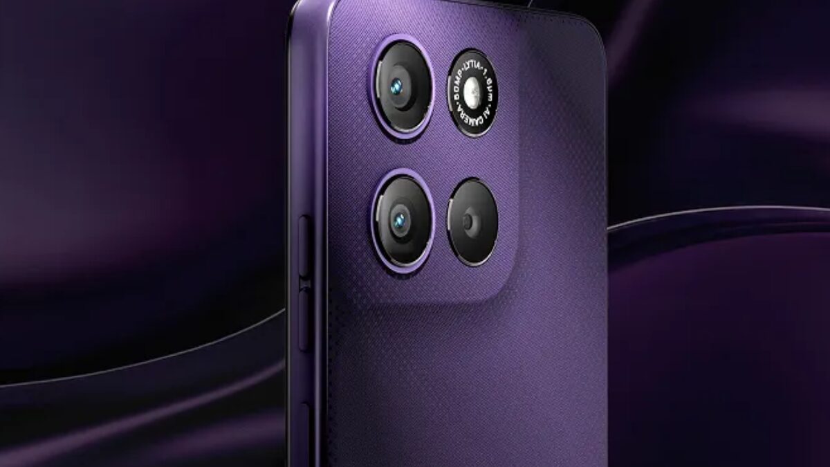 Задняя панель Motorola Moto G67 Power с тремя камерами и вспышкой