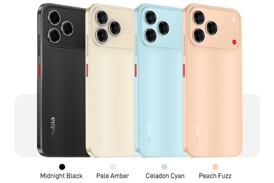 nubia v80 design color options