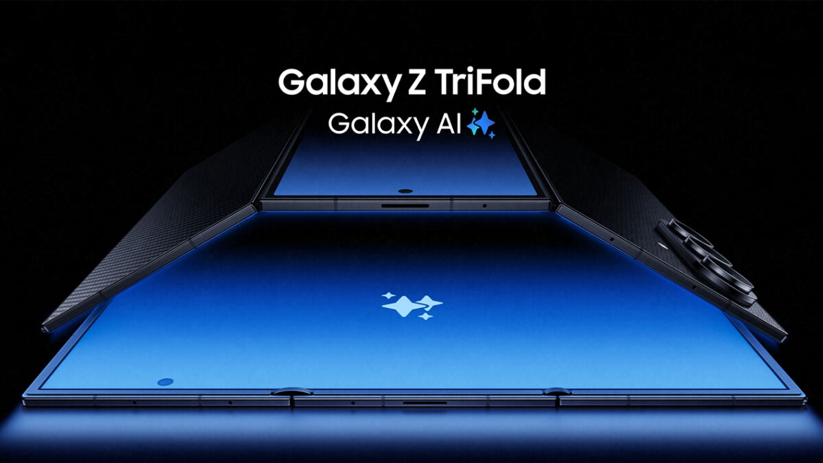 Складной смартфон Galaxy Z TriFold в развернутом виде