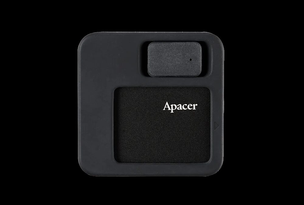 SSD-накопитель Apacer из переработанного пластика крупным планом