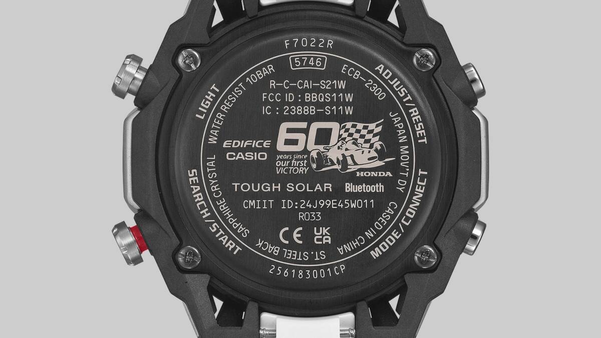 Casio представила лимитированные часы Edifice x Honda к 60-летию первой победы в Формуле-1 9 ecb 2300hr 1a urabuta 01