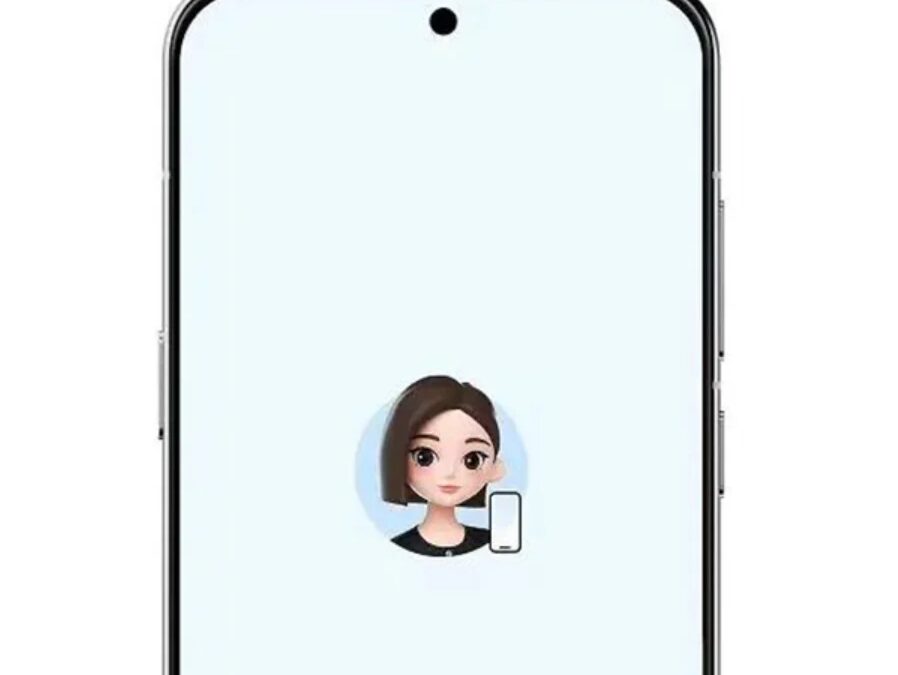 Смартфон ByteDance с интерфейсом и анимированным аватаром на экране, показаны иконки приложения