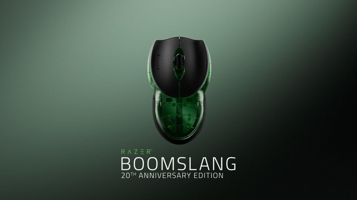 Игровая мышь Razer Boomslang 20-летие в обновленном исполнении, вид сверху