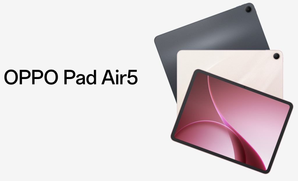 Планшет OPPO Pad Air5 с задней и передней панелью