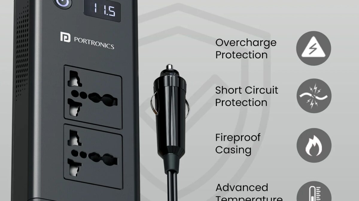 Зуммер, дисплей и USB-порты на зарядном устройстве Zaptor от Portronics