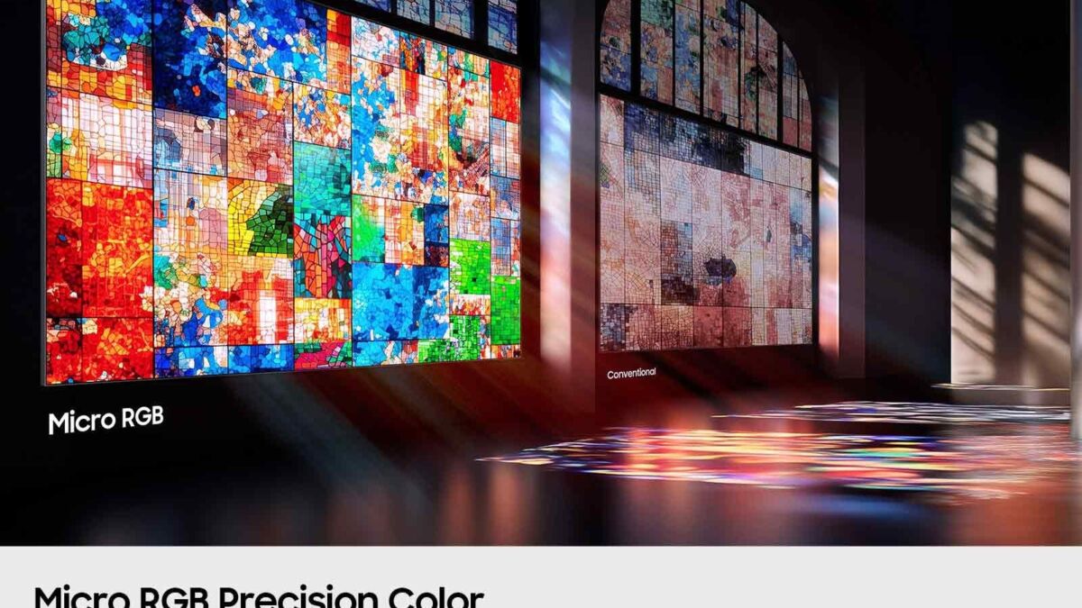 Сравнение Micro RGB и обычных технологий для телевизоров Samsung