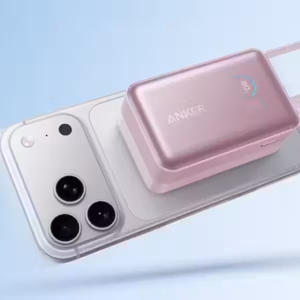 anker nano power bank 10k 45w built in retractable usb c cable pink us