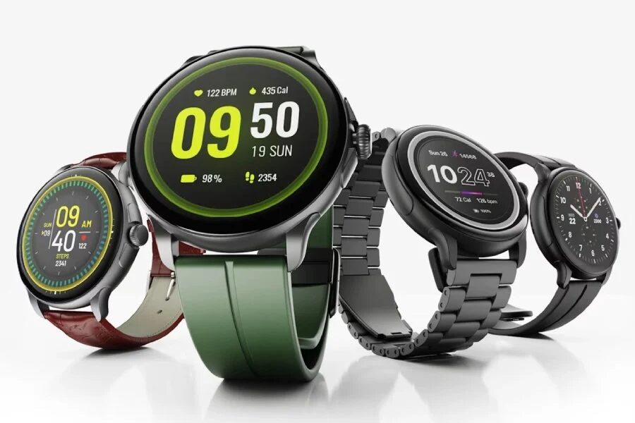 Группа смарт-часов HMD Watch X1 и P1 крупным планом дисплея