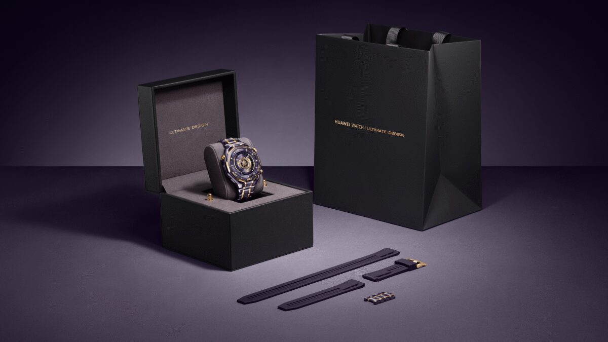 Часы Huawei Watch Ultimate Design Royal Gold в подарочной коробке и с ремнями
