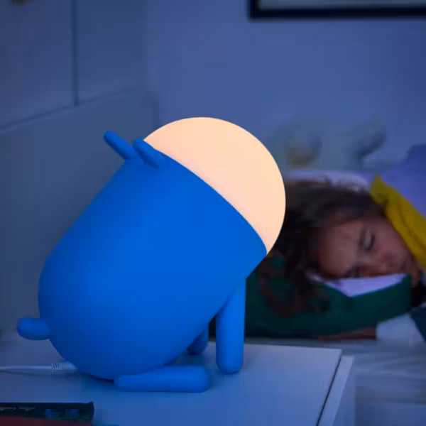 LED настольная лампа IKEA Grejsimojs в форме собаки, детальный вид с выключенным светом