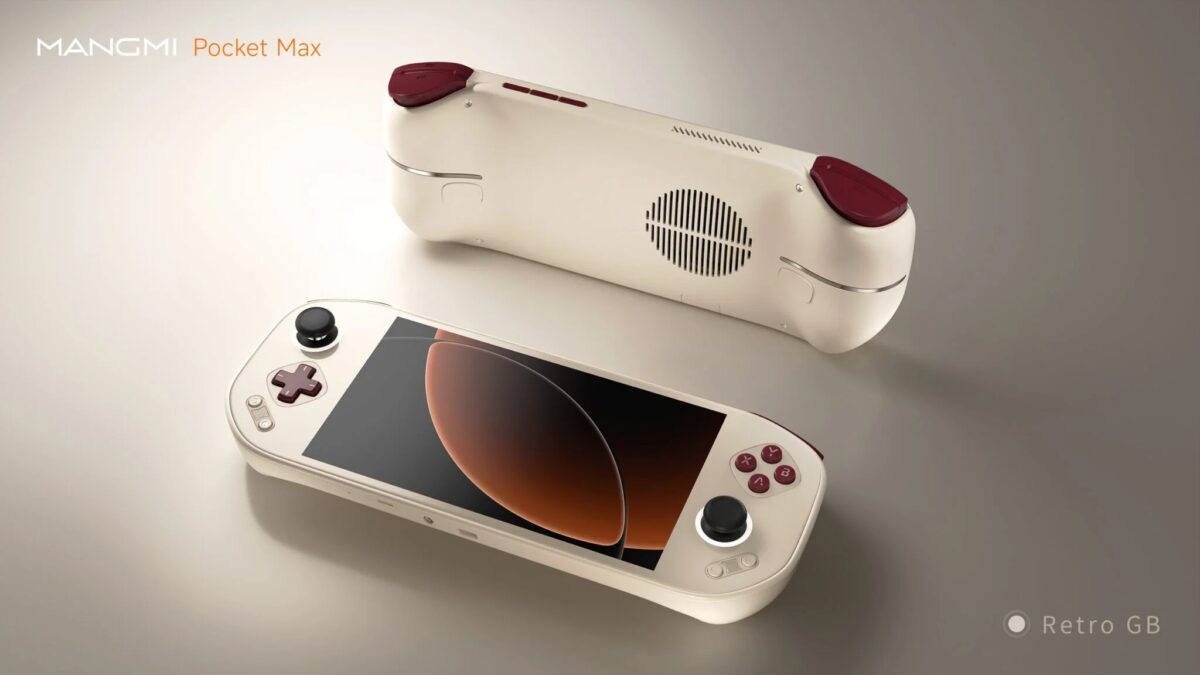 Портативная игровая консоль Mangmi Pocket Max с экранами и джойстиками