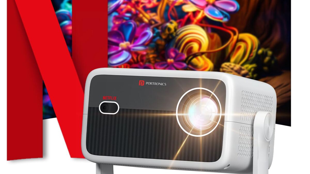 Проектор Portronics Beem 560 с яркой линзой и дисплеем