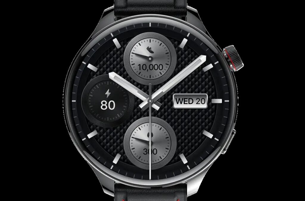 Умные часы Apex S с черным циферблатом и тремя зонами отображения